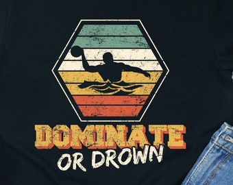 Water Polo Player Shirt: Retro Style Cotton Tee