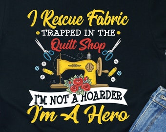 T-shirt Hero Quilter: grappig cadeau voor quiltliefhebber