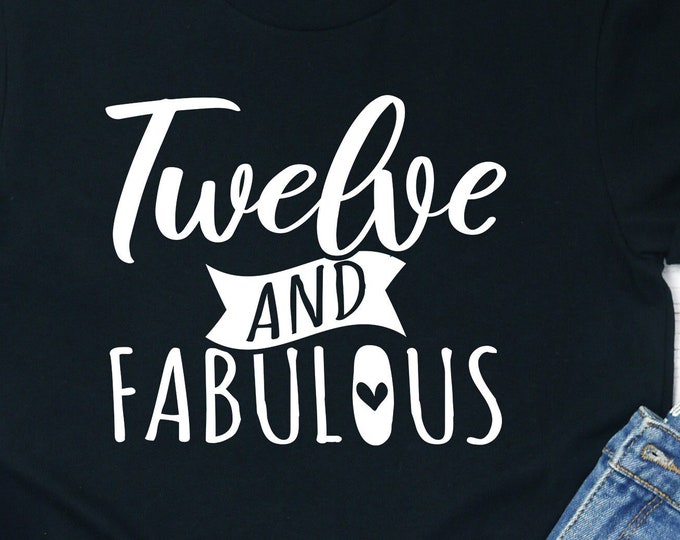 12 and Fabulous Since 2005 for 12 Year Old Girl Shirts Gifts