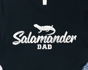 Salamander Dad Shirt: Unisex Reptile Lover Gift