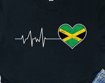 Jamaica Flag Shirt Jamaican Pride Cultural National Souvenir Tee Gift Tshirt Heritage Island Caribbean