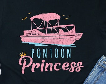 Maglietta Pontoon Princess - Divertente regalo nautico per donna