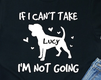 Chemise Beagle personnalisée Amoureux des races de chiens Propriétaire d'animal de compagnie Nom personnalisé Tee-shirt cadeau famille Tshirt