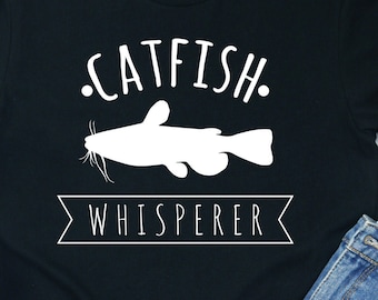 Maglietta Catfish Whisperer: maglietta unisex da regalo per la pesca