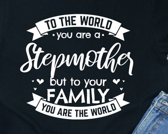 Stiefmoeder shirt cadeaubon moeder familie liefde T-shirt verjaardag waardering cadeau viering moeder
