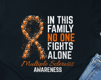 MS Awareness T-Shirt: Orange Ribbon Warrior Support Tee
