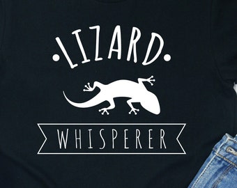 Camiseta Lizard Whisperer: Camiseta engraçada para presentear o dono do réptil
