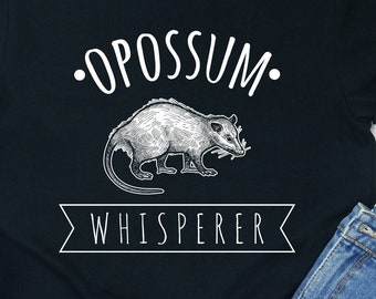 Funny Opossum Shirt Animal Lover Gift Wildlife Tee Nocturnal Tshirt Marsupial Apparel