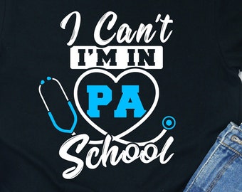 PA School Shirt Arts Assistent Student Tee Afstudeercadeau Medisch T-shirt Programma Toekomstige Carrière