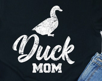 Koszulka Duck Mom: unisexowa bawełniana koszulka, bluza z kapturem, bluza