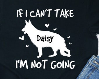 Gepersonaliseerd shirt Duitse herder: gepersonaliseerd GSD-T-shirt voor hondenliefhebbers