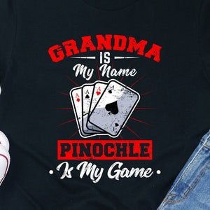 Funny Pinochle Player Shirt: Unisex Cotton Tee
