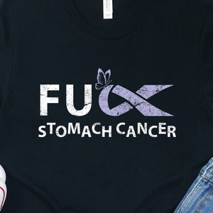 Stomach Cancer Awareness Shirt Survivor T-Shirt Fighter Tee Warrior Shirts Mom Dad Tshirt Women Men Support Gifts Hoodie Sweatshirt Tank Top