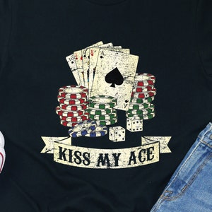 Camisa de jogo de noite de pôquer, especialista em cartas, camiseta, amante, dealer, camisas, homem, mulheres, presentes, vovô, moletom, engraçado, sorte, camiseta, rapazes, festa, Texas Holdem