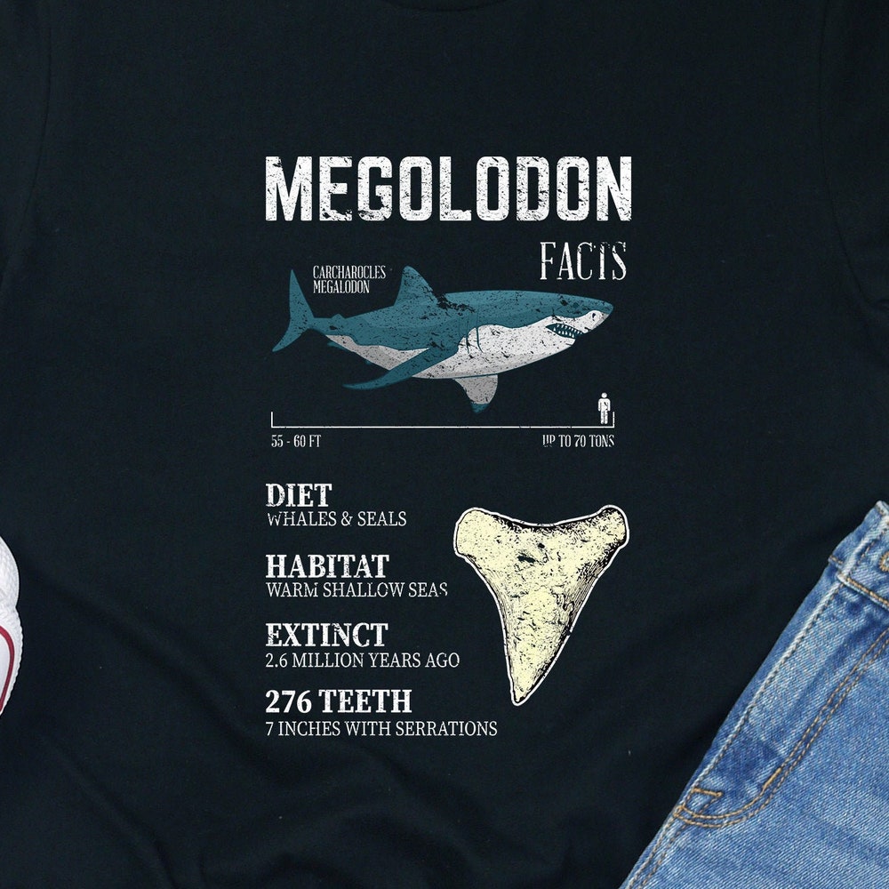 Megalodon Shark Shirt The Meg T-Shirt Movie I Love Sharks Week T Shirt Tshirt Mens Women’S Beach Surf Wildlife Tooth Teeth Lover Men Cute