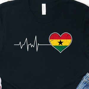 Ghana Flag Shirt Gift Ghanaian Pride National Heritage Culture Tee Identity Africa Tshirt