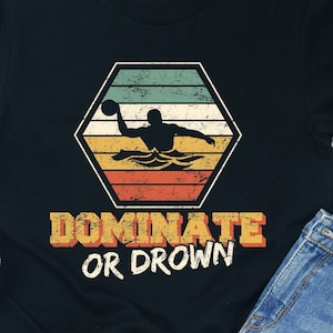 Water Polo Player Shirt: Retro Style Cotton Tee