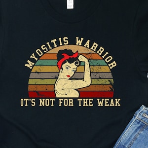 Myositis Warrior-T-shirt: cadeau ter ondersteuning van bewustzijn