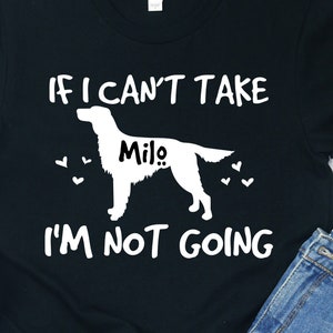 Koszulka z seterem irlandzkim na zamówienie: Unisex Dog Mom Tee
