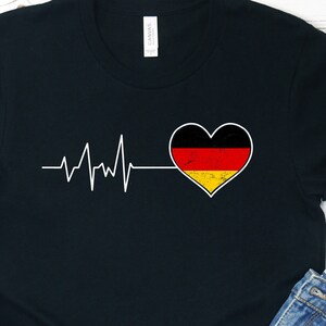 Germany Flag Shirt Gift German Pride National Heritage Tee Identity Tshirt Europe Culture Travel