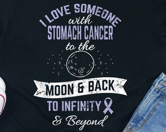 Maagkanker Awareness-T-shirt: ik hou van iemand, cadeau cadeau