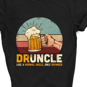 Funny Uncle Shirt Party Humor Beer Family Joke Tee Gift Tshirt Drinking Barbecue