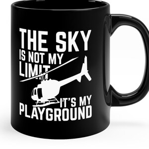 Helicopter Pilot Mug / Helicopter Coffee Mug / Helicopter Pilot Cup / Heli Pilot Gift / Funny Helicopter Mugs / Heli Mug / Helicopter Lover