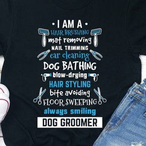 Dog Groomer Shirt Badass Dog Groomer Gift Grooming Dogs Tshirt Dog Groomer T shirt Dog Groomer Gift Dog Salon Dog Spa Tshirt Etsy Canada