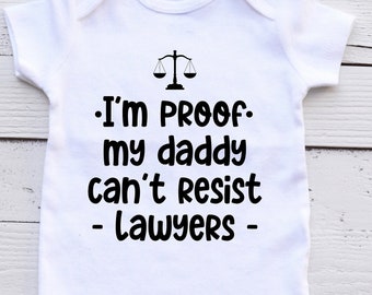 Resist Lawyers Baby Onesie, Attorney Gift