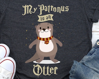 Funny Otter Shirt: "My Patronus is an Otter" Unisex Tee