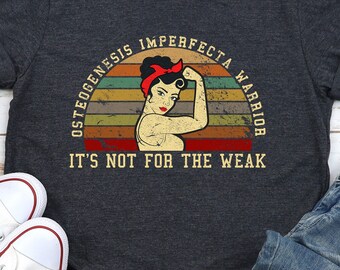 Osteogenesis Imperfecta Warrior Shirt Awareness Gift Rare Disorder Support Ribbon Strength Community Hope Fight