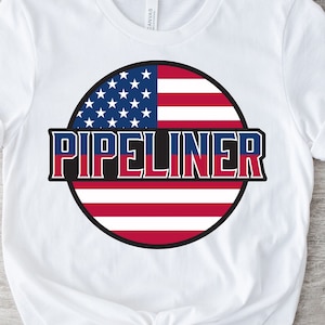 Pipeliner SVG: Patriotic Pipelines Cut File (Digital Download)