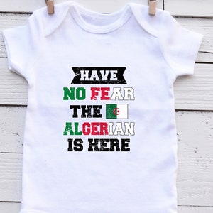 Algeria Baby Onesie: Algerian Flag Bodysuit, Toddler & Infant Tee