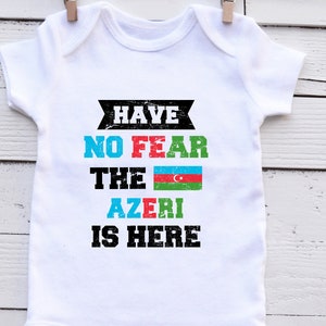 Azerbaijan Baby Onesie: Azeri Pride Bodysuit