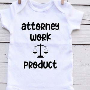 Funny Lawyer Baby Onesie: Attorney Gift, Baby Shower Outfit