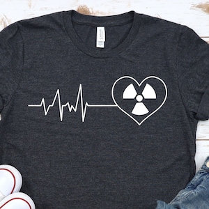 Radiologie Herzschlag T-Shirt: Rad Tech Röntgen Geschenk