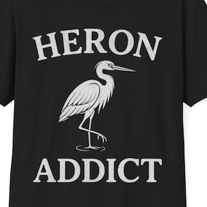 Heron Shirt / Funny Blue Heron Gift Idea For Him & Her / Great Heron T-Shirt / Great Blue Heron Birthday Tshirt / Cute Heron Tee Shirts