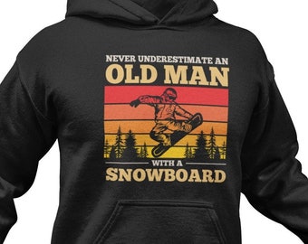 Funny Snowboarder Hoodie: Winter Sports Fan Gift