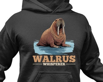 Walross Hoodie / Lustige Walrosse Geschenk-Idee für Sie & Ihn / Walross-Liebhaber-Sweatshirt / Süßes Ozeantiere-Sweatshirt / Meeresbewohner Geschenke / Kleidung