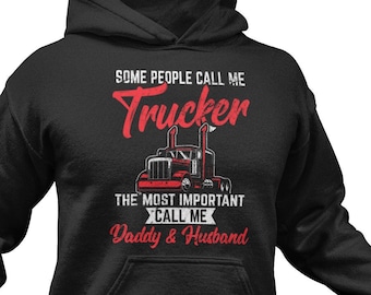 Funny Trucker Hoodie Truck Drivers Road Career Apparel Highway Longhaul Sweatshirt Trucking Transport Workwear