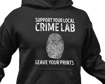 Lustiger Krimi Hoodie: Krimi-Labor Pullover