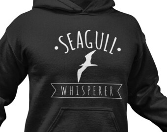 Seagull Whisperer Hoodie: Funny Ocean Lover Gift