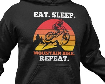 Mountain Bike Hoodie: Funny Cycling Gift, Unisex Fit
