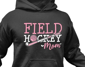 Felpa con cappuccio per mamma di hockey su prato: divertente regalo per giocatore di hockey