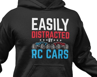Sweat à capuche amusant pour voiture radiocommandée : sweat-shirt de course unisexe facile à distraire