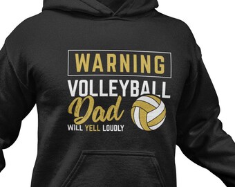 Beachvolleyball Papa Hoodie Lustig Vatertagsgeschenk Sport Fan Sweatshirt Team Pride Bekleidung