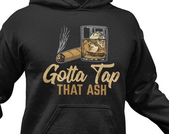 Zigarren Hoodie Lustiger Ruhestand Groomsman Geschenk Accessoires Dekor Raucher Raucher Sweatshirt Bourbon Whisky Liebhaber