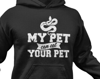Lustiges Schlangen Hoodie: Tier Besitzer Geschenk, Herpetologie Pullover