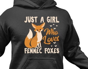 Cute Fennec Fox Hoodie / Funny Fennec Fox Gift Idea For Him & Her / Fennec Fox Lover Sweatshirt / Fox Fan Sweater / Fox Birthday Present