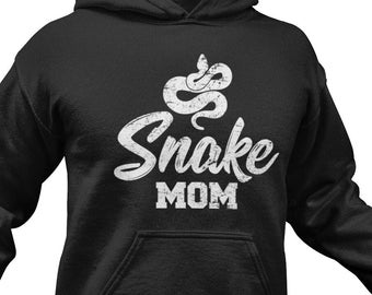 Snake Mom Hoodie: Funny Herpetology Lover Sweatshirt